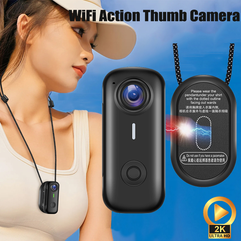 Garden Camera - Manyetik Spor Kamerası 1080P HD Başparmak