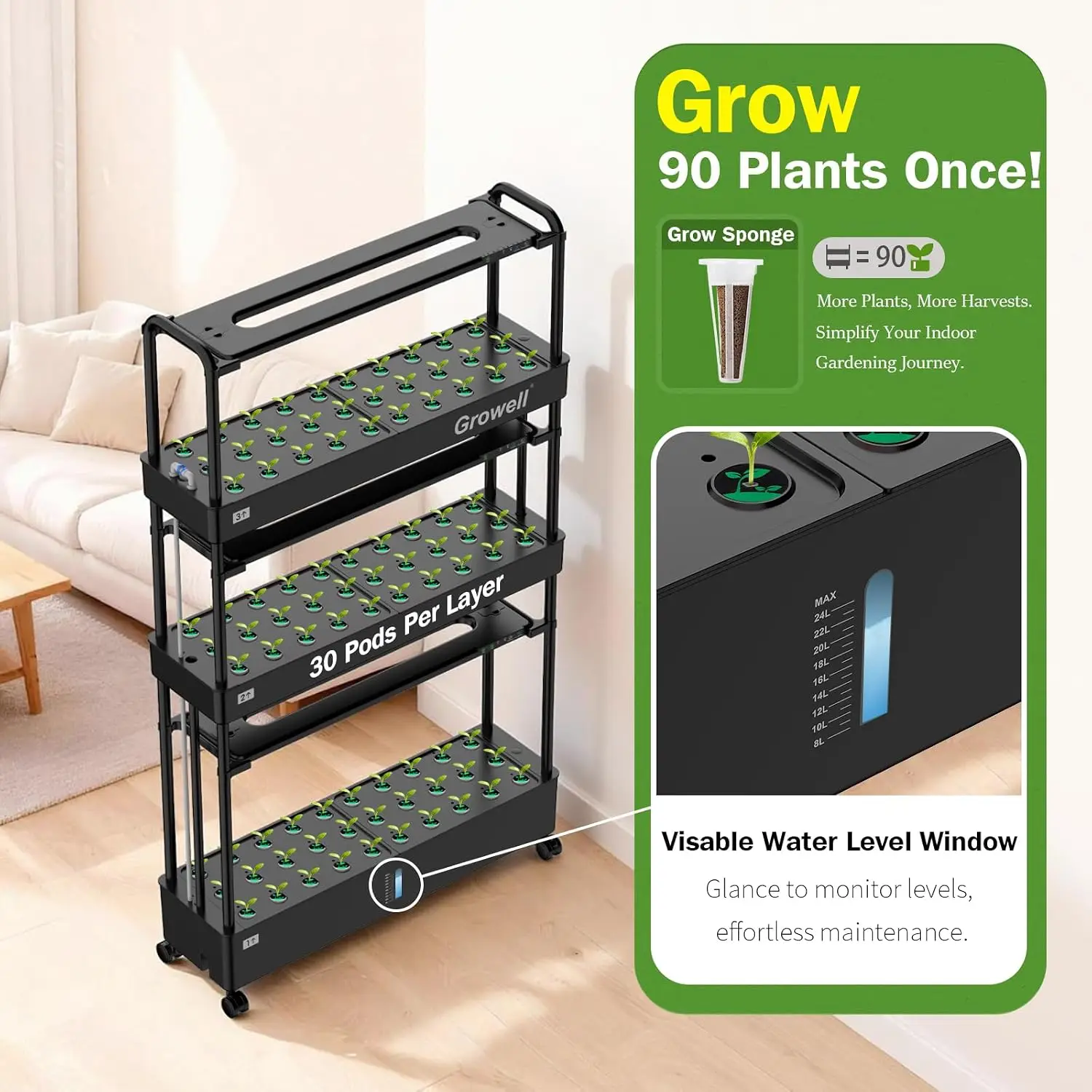 Büyük Hidroponik Yetiştirme Si - Hydroponic Grow Pod incelemesi ve fiyatı